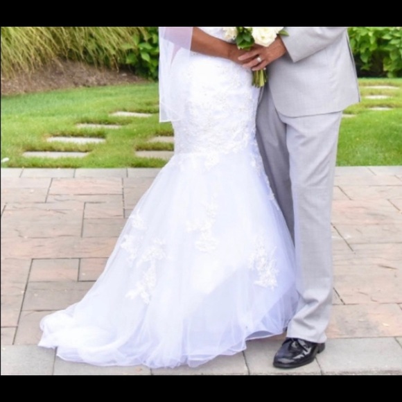 🥀Trumpet Wedding Dress, comes with a dress bag. - Picture 3 of 7